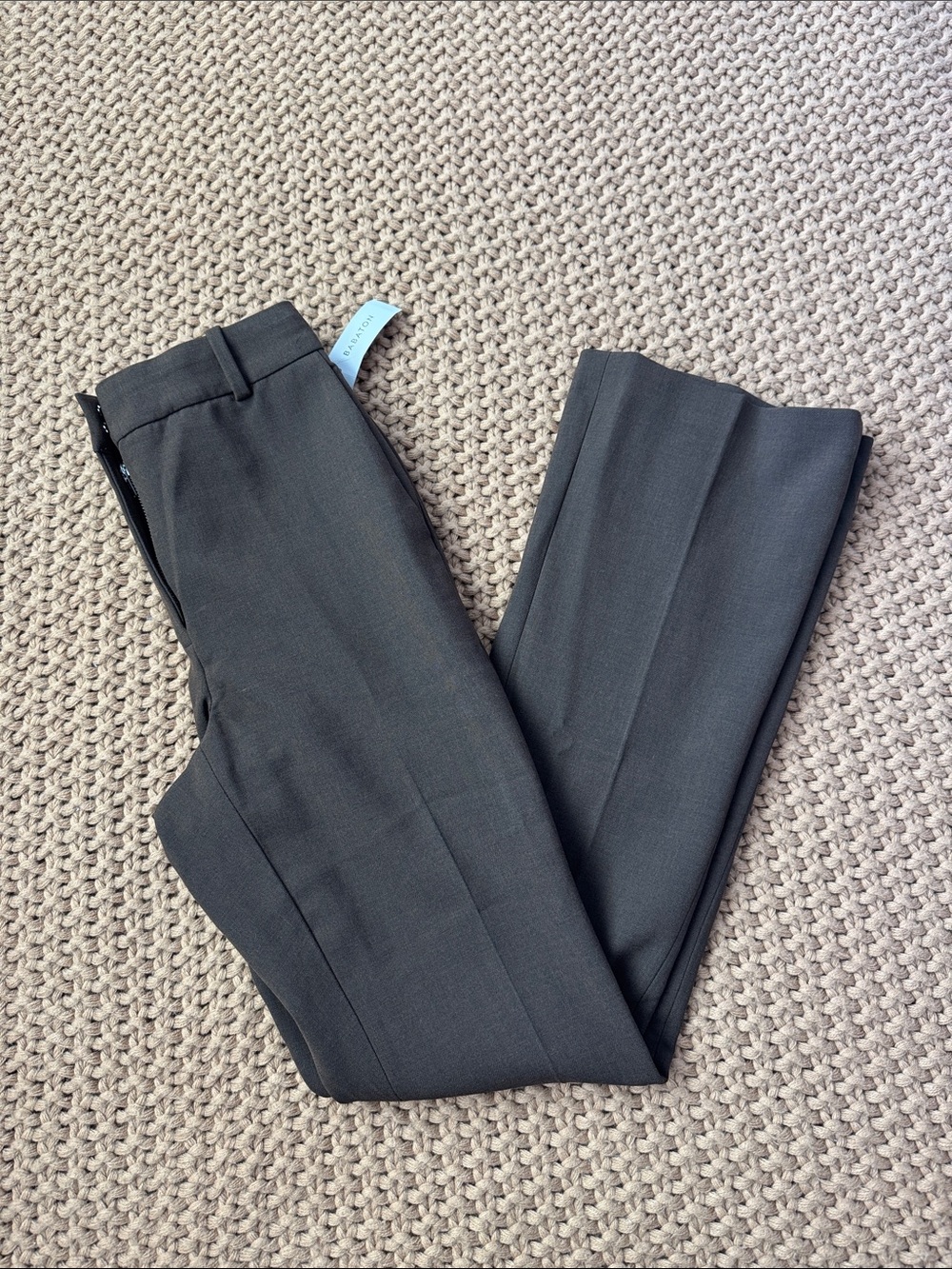 NWT Aritzia Babaton Program Pant High Rise Flare Heather Rich Cocoa Brown 2